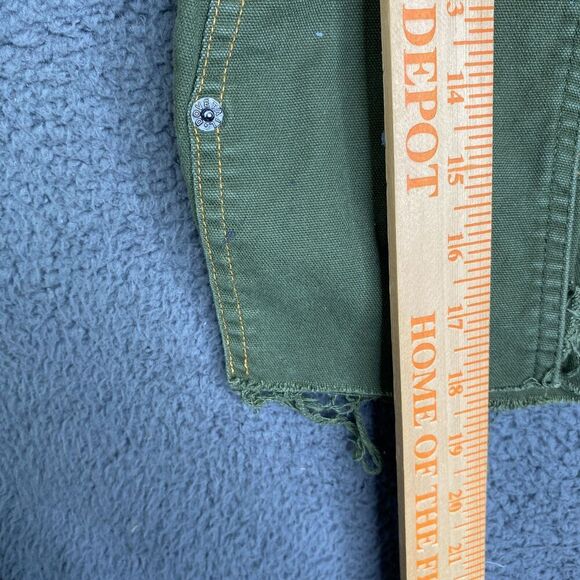 Dovetail Workwear Maven Slim Short Women’s 00 Green Grunge Cut Off - Picture 5 of 9